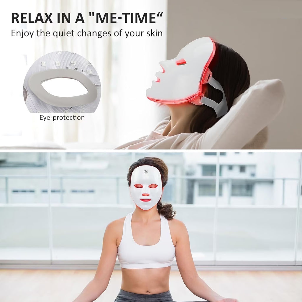 7 Colors LED Face & Neck Skin Mask
