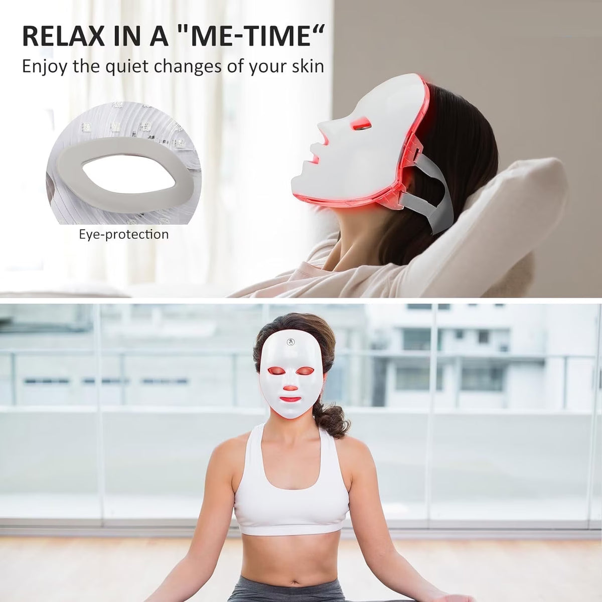 7 Colors LED Face & Neck Skin Mask