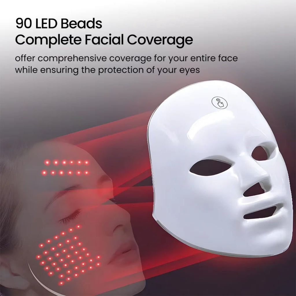 7 Colors LED Face & Neck Skin Mask