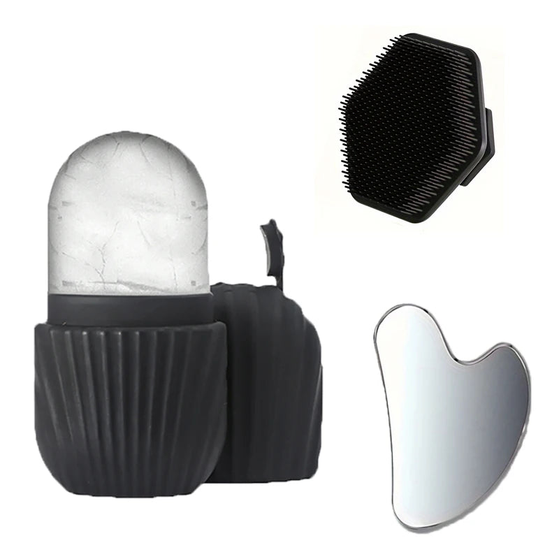 Ice Face Roller & Gua Sha Set – Facial Massage, Cooling & Skincare Tool