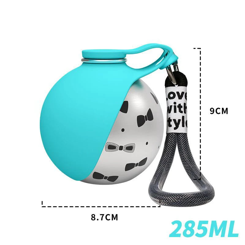3 in 1 Portable Pet Water Bottle New 400ml Dog Water Dispenser with Poop Bag Container Leakproof Dog Drinking Bottle