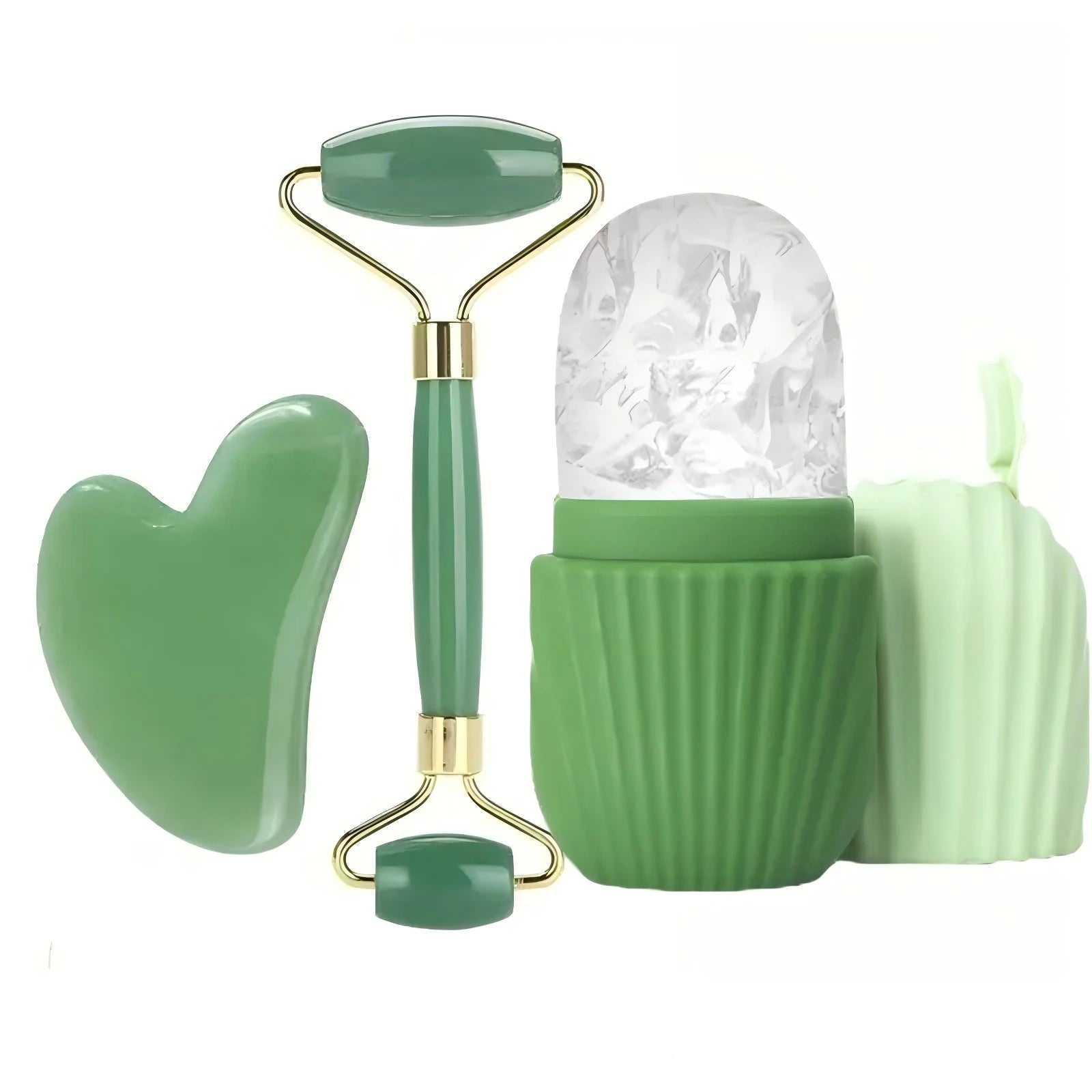 Ice Face Roller & Gua Sha Set – Facial Massage, Cooling & Skincare Tool