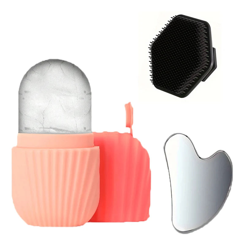 Ice Face Roller & Gua Sha Set – Facial Massage, Cooling & Skincare Tool