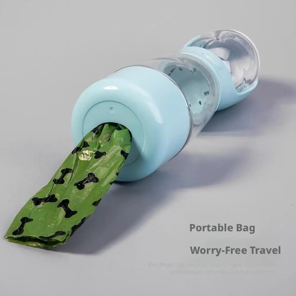 3-in-1 Portable Dog Water Bottle with Collapsible Food & Water Bowl