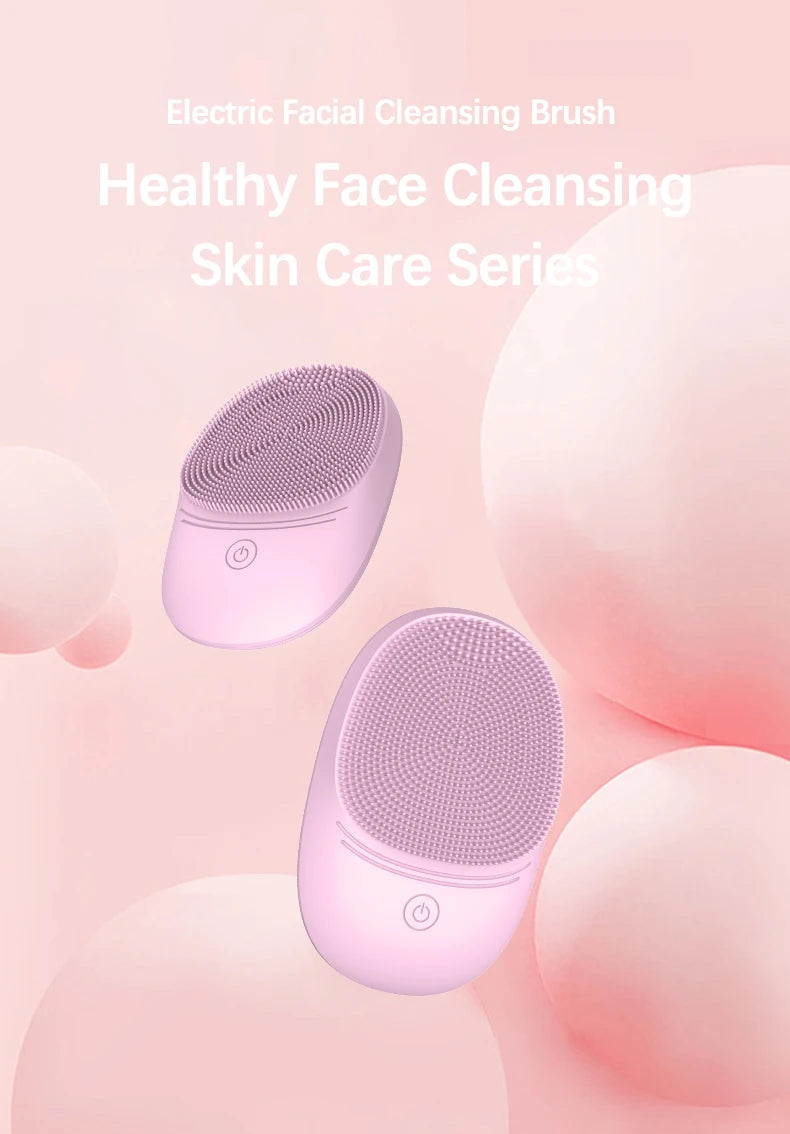 Soft Silicone Electric Facial Cleansing Brush