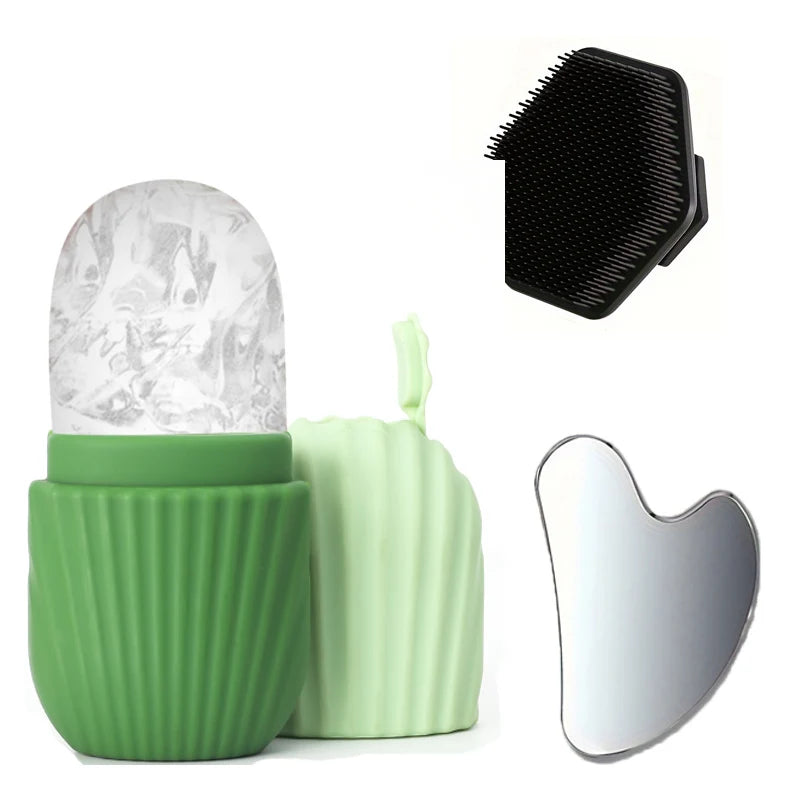 Ice Face Roller & Gua Sha Set – Facial Massage, Cooling & Skincare Tool