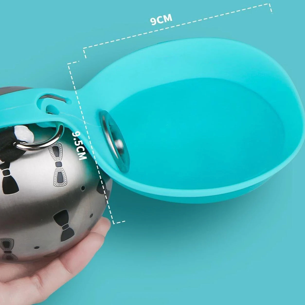 3 in 1 Portable Pet Water Bottle New 400ml Dog Water Dispenser with Poop Bag Container Leakproof Dog Drinking Bottle