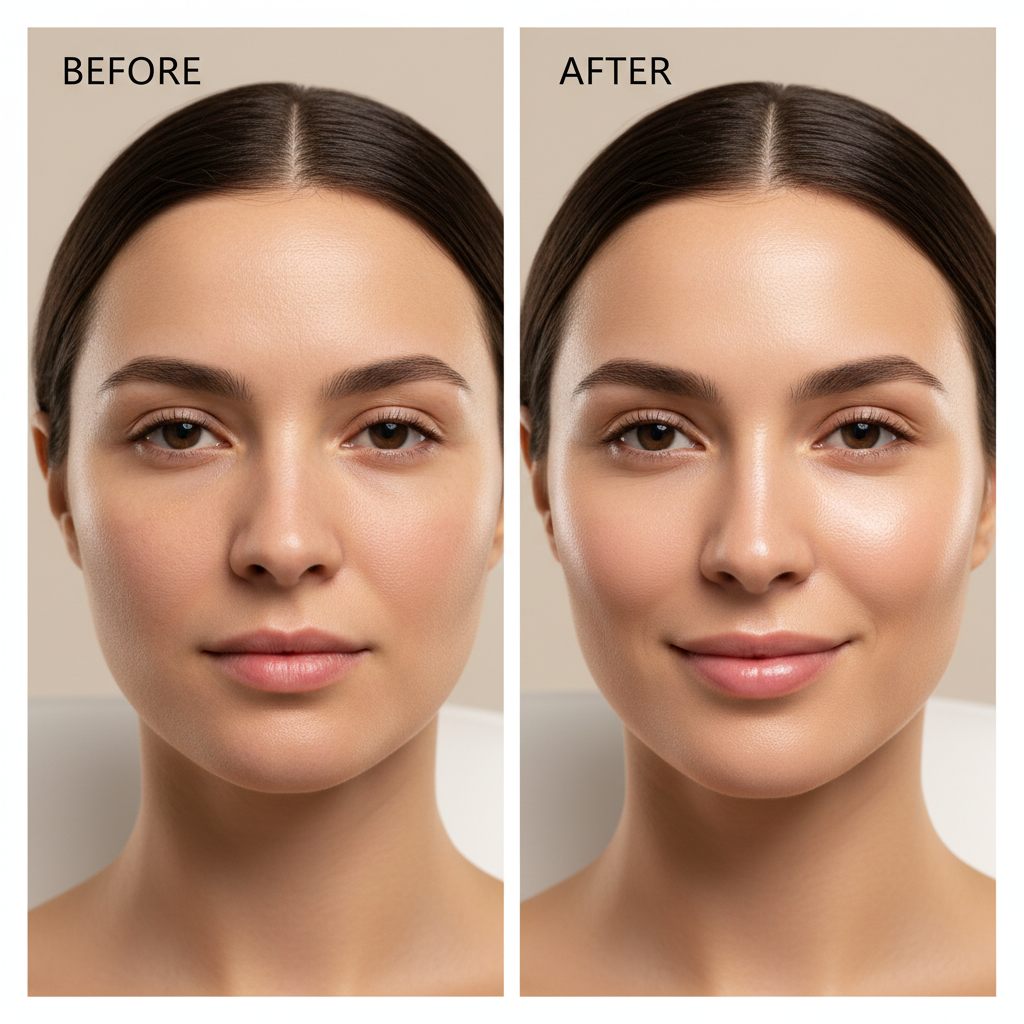 Before and After Skin Result