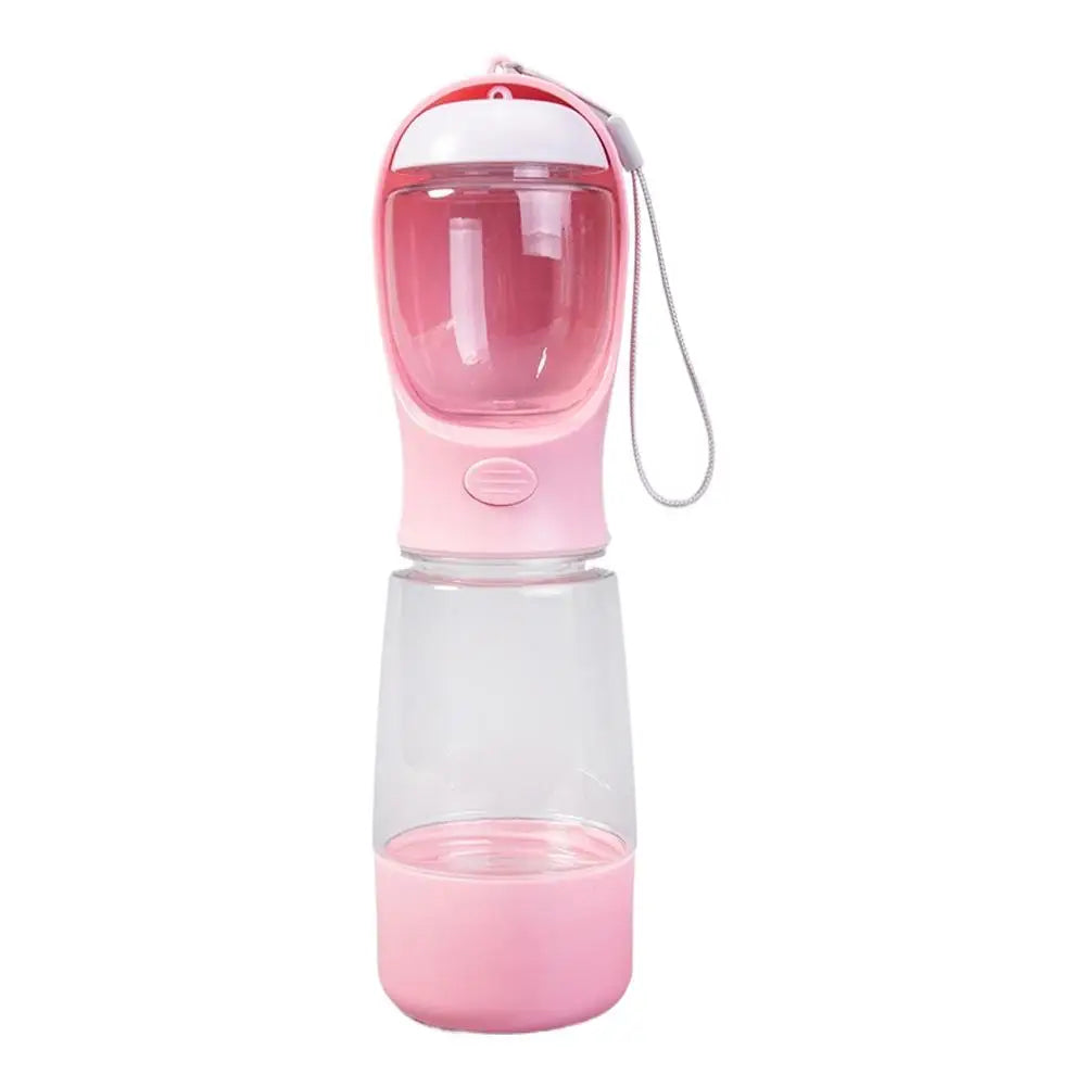 3-in-1 Portable Dog Water Bottle with Collapsible Food & Water Bowl